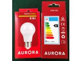 Лампа светодиодная A60 СТАНДАРТ 8Вт 230В E27 2700K AURORA