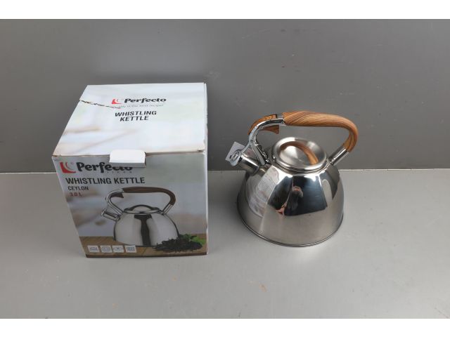 Чайник со свистком, нержавеющая сталь, 3.0 л, Ceylon, PERFECTO LINEA уцененный (0130773932)