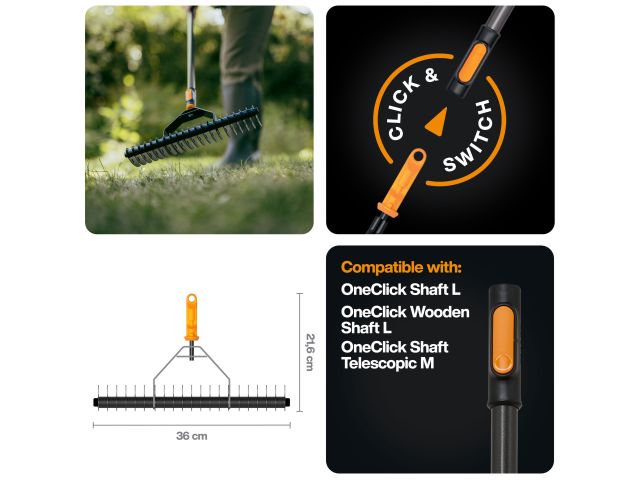 Изображение 4 Грабли для аэрации OneClick FISKARS