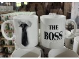 Кружка керамическая, в кор., 350 мл., THE BOSS, PERFECTO LINEA