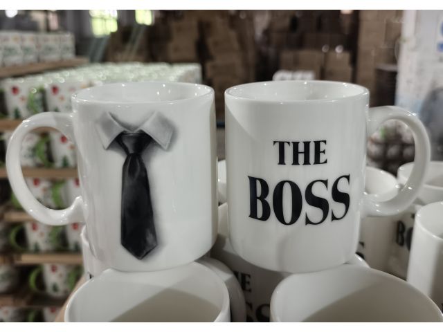 Изображение 1 Кружка керамическая, в кор., 350 мл., THE BOSS, PERFECTO LINEA