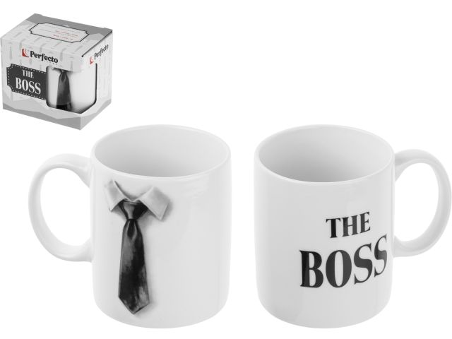 Изображение 2 Кружка керамическая, в кор., 350 мл., THE BOSS, PERFECTO LINEA