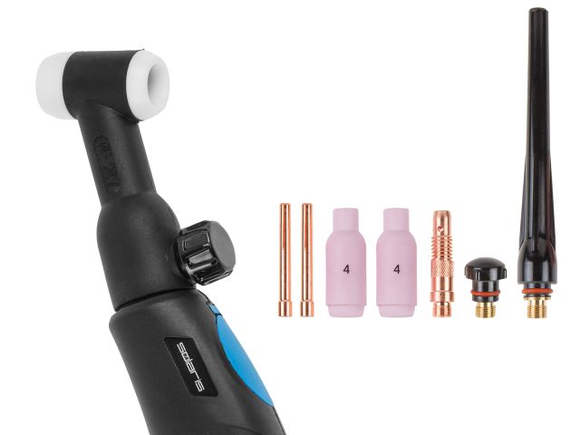 Изображение 2 Горелка сварочная TIG WGT-26V (4м, 250А, разъем M16x1.5, вентиль) SOLARIS