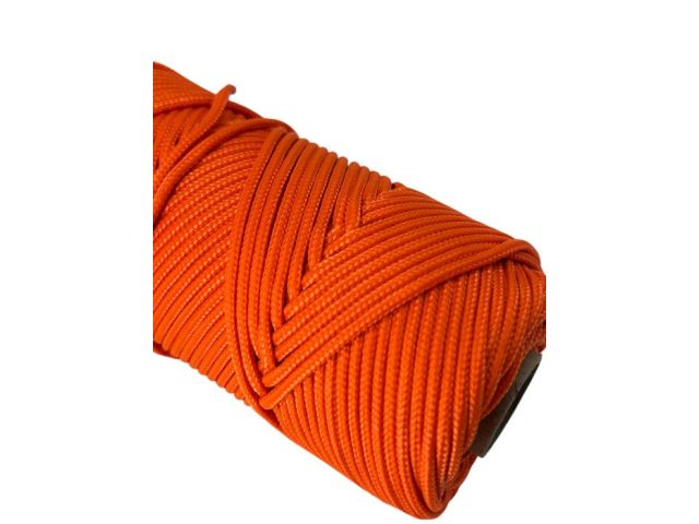 Изображение 3 Паракорд с сердечником (3 нити) d2мм оранжевый 50м