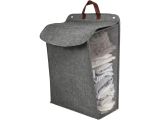 Смотреть изображение 3 Корзина для белья подвесная, 48x36x12см, серая, PERFECTO LINEA
