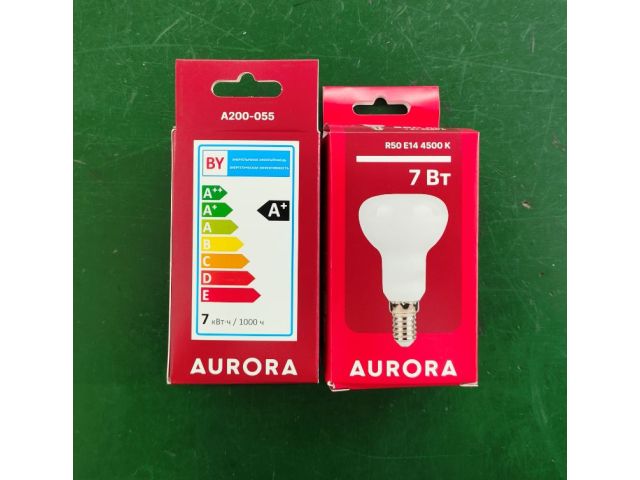 Изображение 1 Лампа светодиодная R50 7Вт 230В E14 4500K AURORA
