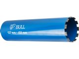 Коронка алмазная d 127мм железобетон BULL, L450мм, микроудар, сухое сверление