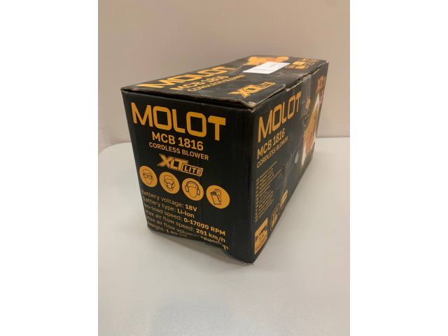 Воздуходувка аккумуляторная MOLOT MCB 1816 XLT Lite SOLO уцененный (0350707617)