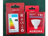 Лампа светодиодная MR16 7Вт 230В GU5.3 6000K AURORA