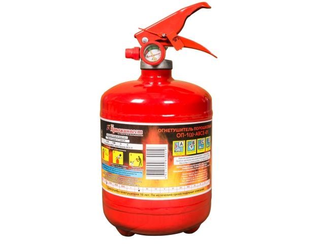 Изображение 1 Огнетушитель порошковый ОП-1 (3)-(ABCE) Ярпожинвест