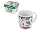 Кружка керамическая, в кор., 360 мл, серия WINTER FABLE-1, PERFECTO LINEA