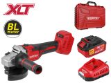 Аккум. углошлифмашина WORTEX CAG 1812 S в чем. ALL1 XLT SET БЕСЩЕТ., 18 В, 125 мм, 9600 об/мин