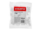 Смотреть изображение 2 Серьга для кабеля 9 мм белая (100 шт в пакете) STARFIX