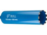 Коронка алмазная d 132мм железобетон BULL, L450мм, микроудар, сухое сверление