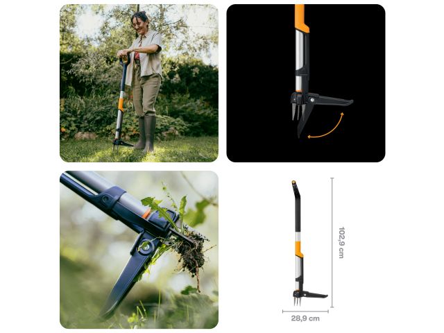 Изображение 12 Корнеудалитель телескопический X-series FISKARS