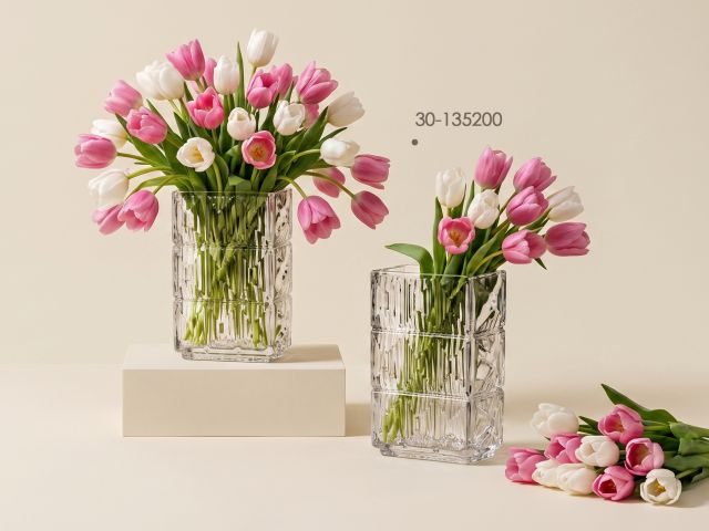Изображение 4 Ваза для цветов, стеклянная, 20х13.5 см, серия Springtime, PERFECTO LINEA