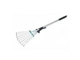 Грабли веерные раздвижные малые "Лидер"с мет. черенком