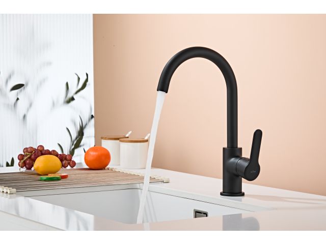 Изображение 2 Смеситель для кухни (Lt) D35, Glacia черный, a-five