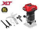 Аккум. фрезер кромочный WORTEX LX CMM 1822 в кор. XLT SOLO БЕСЩЕТ., 18 В, цанга 6/8, рег. об.