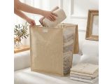 Смотреть изображение 6 Корзина для белья подвесная, 48x36x12см, бежевая, PERFECTO LINEA