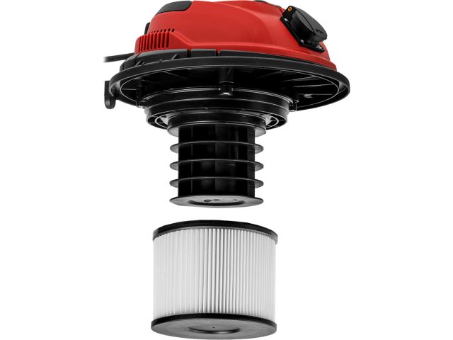 Изображение 7 Пылесос строительный WORTEX VC 2014-2 WS 1200 Вт, 20 л, провод 4.5 м, шланг 3 м