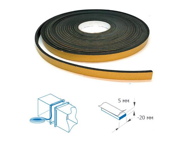 Изображение 1 Лента межфланцевая уплотнительная 5x20 (10м) (60 шт в коробе) STARFIX