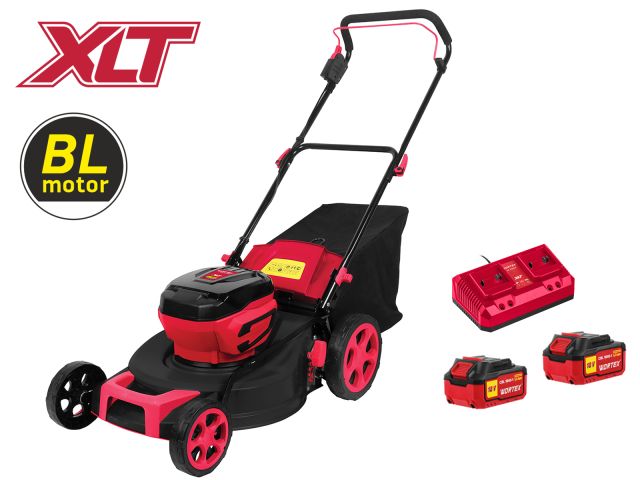 Изображение 1 Газонокосилка аккумуляторная WORTEX CLM 4536 в кор. XLT SET БЕСЩЁТ.ДВИГ., 18В+18В, шир.460 мм