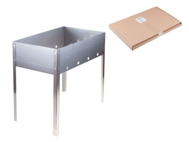 Изображение 1 Мангал сборный "Эконом" в г/коробке (400х250х400х0,4толщ), PERFECTO LINEA