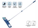 Швабра для пола с насадкой из шенилла, синяя, PERFECTO LINEA