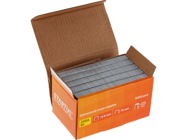 Изображение 4 Скобы тип 21GA 16мм (5000шт) STARTUL PROFI (ST4540-16)