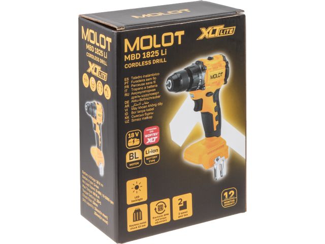 Изображение 11 Дрель-шуруповерт аккумуляторная MOLOT MBD 1825 Li XLT Lite SOLO