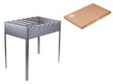 Мангал сборный "Стандарт" с шампурами в г/карт.кор. (500х300 х500х0,7толщ., 6 шамп.), PERFECTO LINEA