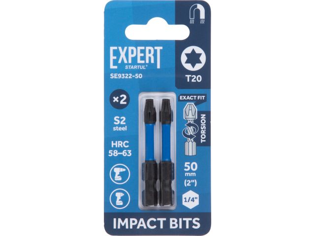Изображение 1 Насадка ударная T20 50мм 2шт EXPERT STARTUL (SE9322-50)