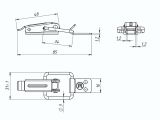 Смотреть изображение 2 Замок накидной 90 мм, белый цинк STARFIX