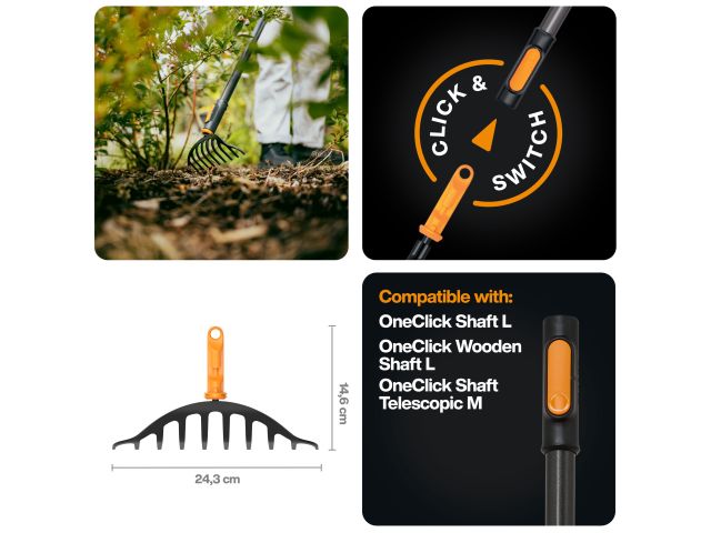 Изображение 4 Грабли для уборки клумб OneClick FISKARS