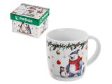 Кружка керамическая, в кор., 360 мл, серия WINTER FABLE-4, PERFECTO LINEA