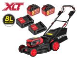 Газонокосилка аккум. WORTEX CLM 4536-4 в кор. XLT SET БЕСЩЁТ.ДВИГ., САМОХОД., 18В+18В, 2х6Ач, компл.