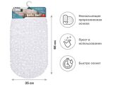 Смотреть изображение 1 Коврик для ванной, овал 66х35 см, белый, PERFECTO LINEA