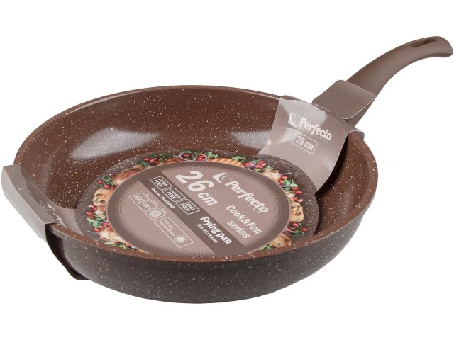 Изображение 2 Сковорода ф 26х5.8 см, алюм., антиприг. покр., серия Cook&amp;Fun, какао, PERFECTO LINEA