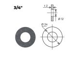 Прокладка паронитовая (для газа) 3/4" (10 шт.), AV Engineering