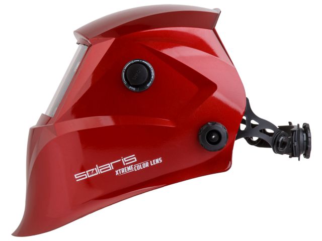 Изображение 2 Щиток сварщика с самозатемняющимся светофильтром Solaris ASF650Х (красный металлик, пр-во РФ)