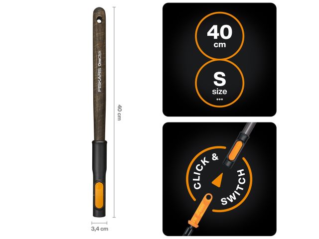 Изображение 1 Рукоятка малая деревянная S 40см OneClick FISKARS