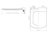Смотреть изображение 2 Сиденье для унитаза с микролифтом KVADRO, AV Engineering
