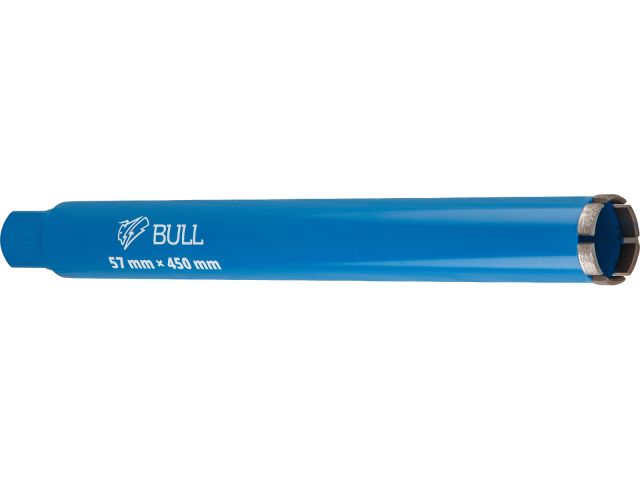Коронка алмазная d 57мм железобетон BULL, L450мм, мокрое сверление