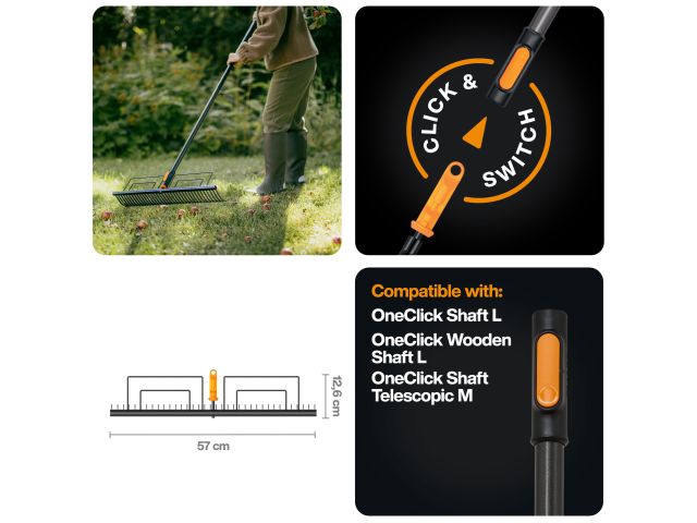Изображение 4 Грабли для уборки OneClick FISKARS