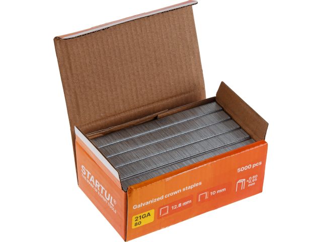 Изображение 4 Скобы тип 21GA 10мм (5000шт) STARTUL PROFI (ST4540-10)