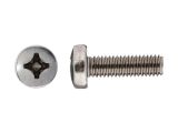 Винт М3х6 мм полусфера, нерж. сталь (А2), DIN 7985 (100 шт в зип-локе) STARFIX
