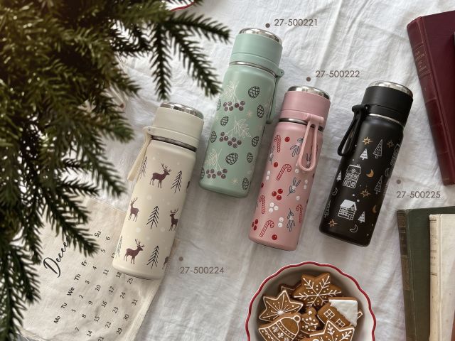 Изображение 7 Термос, 500 мл, нержавеющая сталь, SNOWY SPELL, зеленый, PERFECTO LINEA