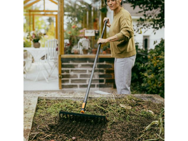 Изображение 6 Грабли мет. для грунта 14 зубьев OneClick FISKARS