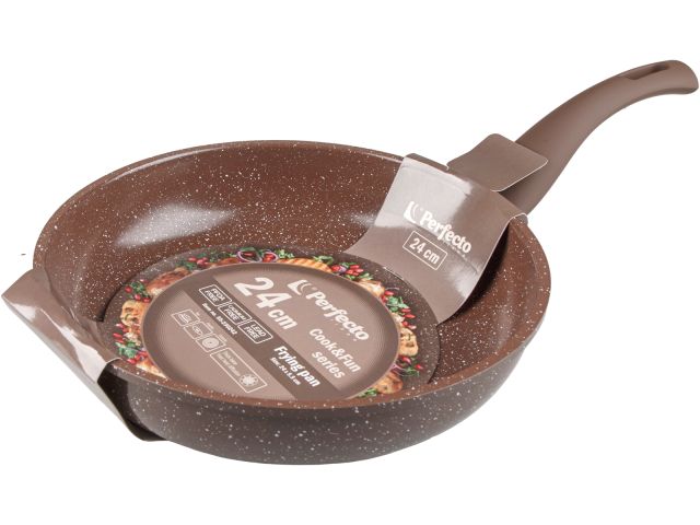 Изображение 2 Сковорода ф 24х5.5 см, алюм., антиприг. покр., серия Cook&amp;Fun, какао, PERFECTO LINEA